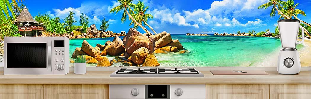 Кухня с фартуком Море 1202 Кухня фото Море 1202