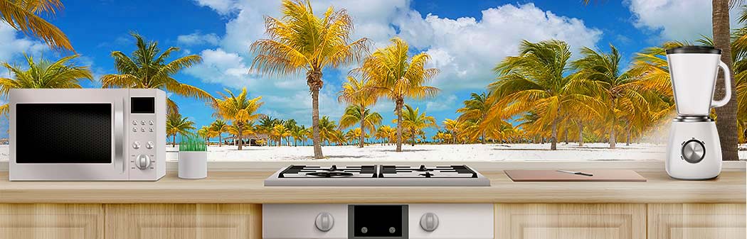 Кухня с фартуком Море 2141 Кухня фото Море 2141
