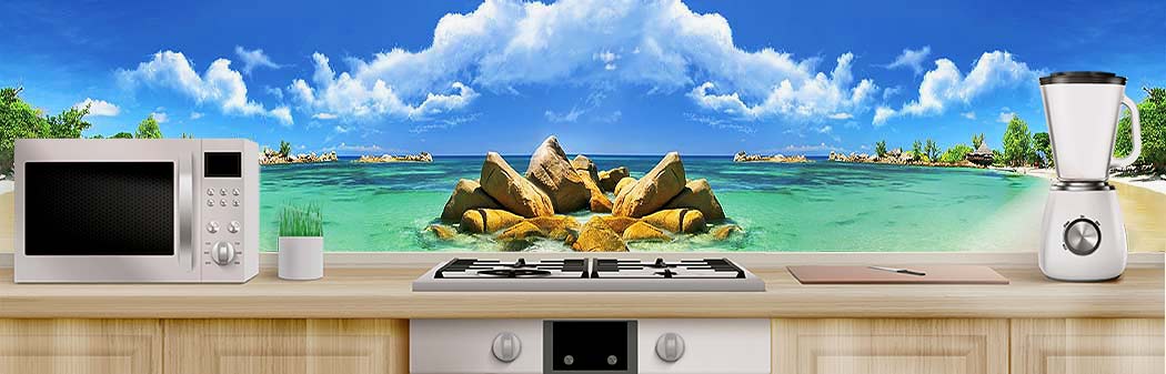 Кухня с фартуком Море 2780 Кухня фото Море 2780