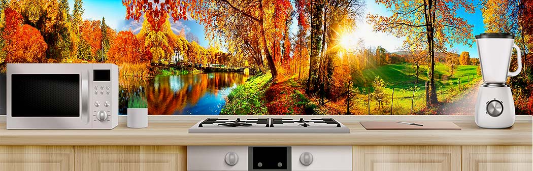 Кухня с фартуком Природа 5963 Кухня фото Природа 5963