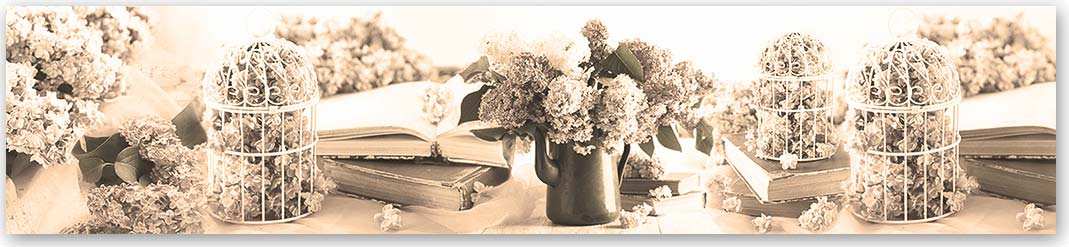 Скинали сепия — Цветы 4128 Скинали Цветы 4128 сепия